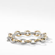 Oval Large Link Bracelet with Gold