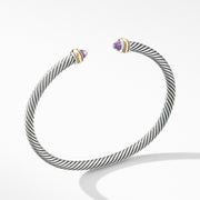 Cable Classic Bracelet with Amethyst and 18K Yellow Gold