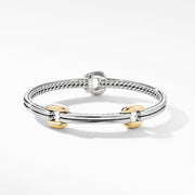 Thoroughbred Double Link Bracelet with 18K Yellow Gold