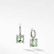 Chatelaine Drop Earrings with Prasiolite and Diamonds