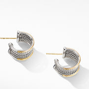 DY Origami Cable Huggie Hoops with 18K Yellow Gold