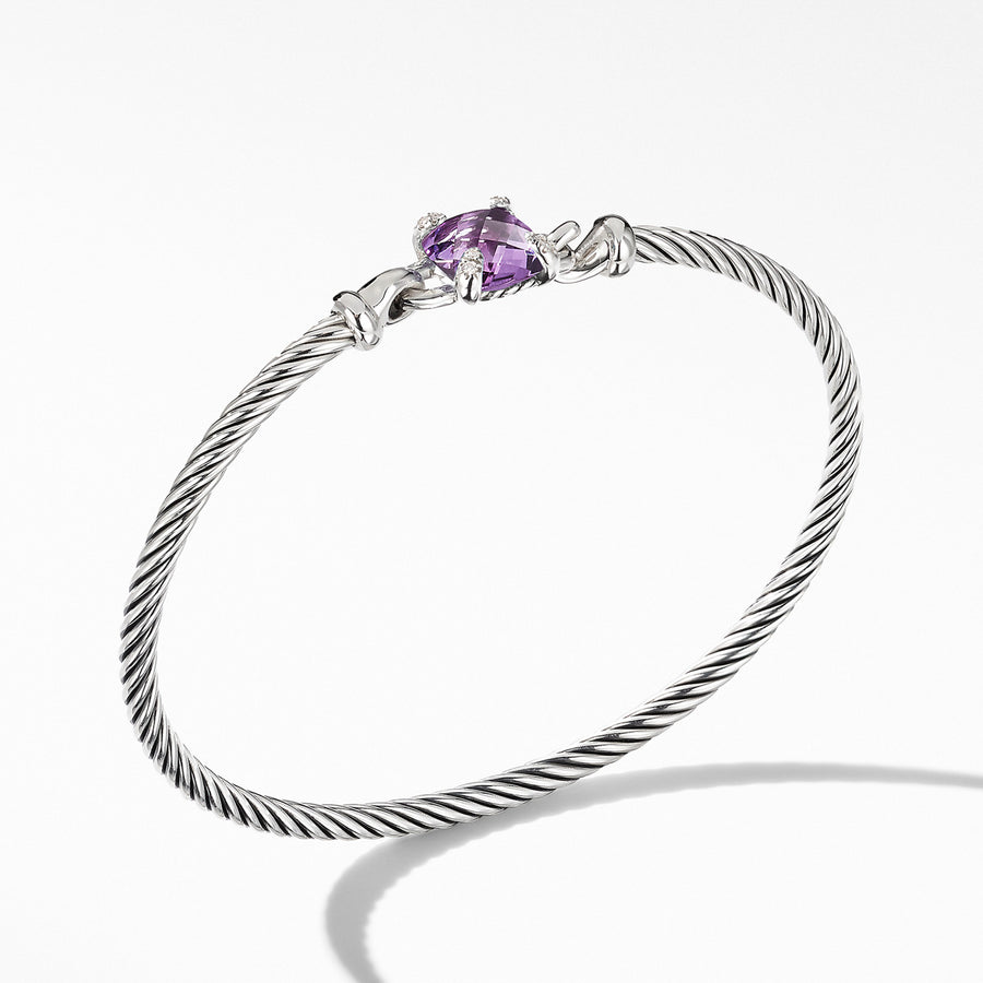 Chatelaine Bracelet with Amethyst and Diamonds