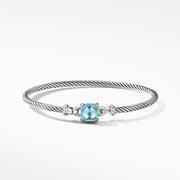 Chatelaine Bracelet with Blue Topaz and Diamonds