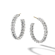 Belmont Curb Link Medium Hoop Earrings