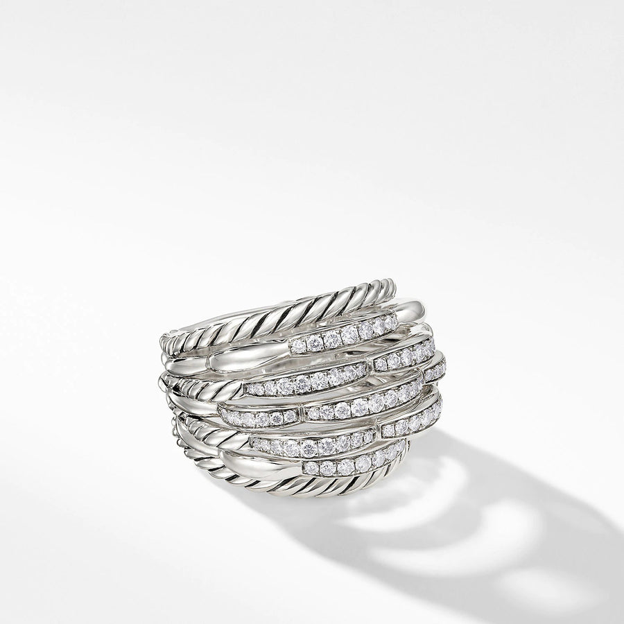 Tides Dome Ring with Diamonds