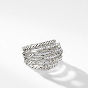 Tides Dome Ring with Diamonds