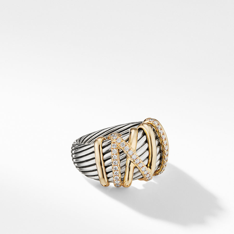 Helena Statement Ring with 18K Gold and Diamonds
