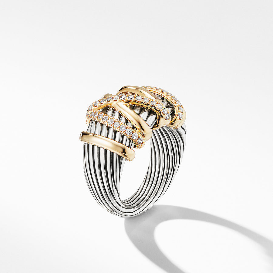 Helena Statement Ring with 18K Gold and Diamonds