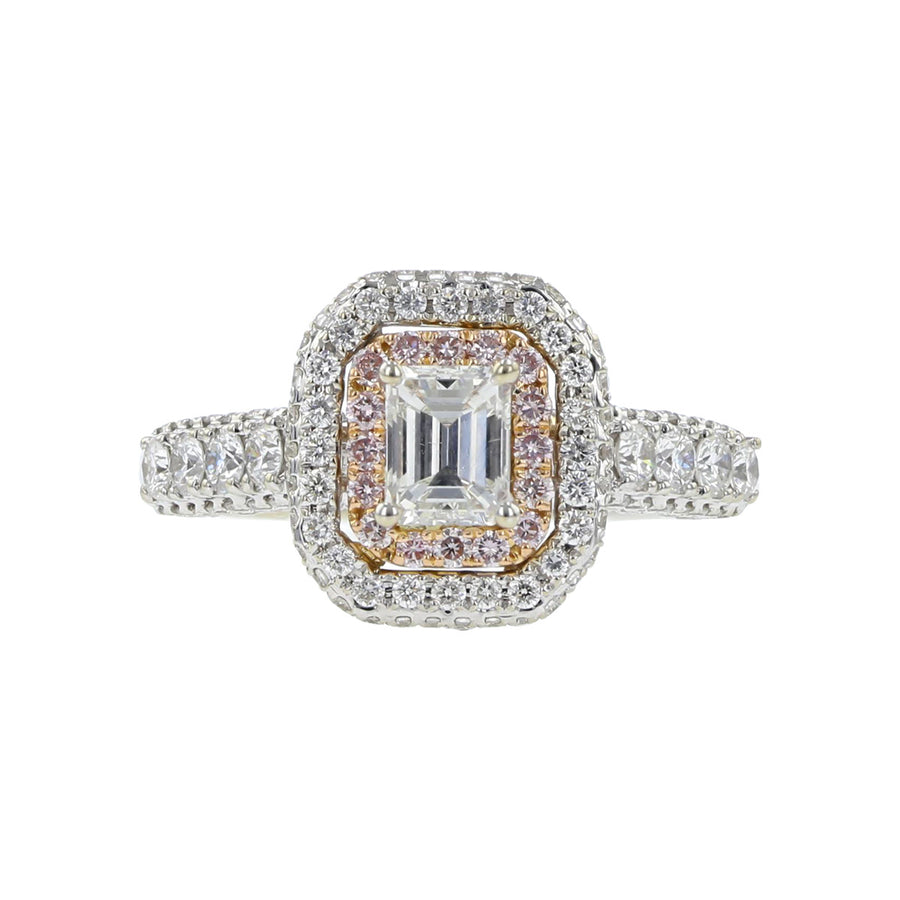 Charles Krypell Precious Pastel Emerald-cut Diamond Ring-3_9228_WEC57WP-210000453658-at Schiffman's Jewelers