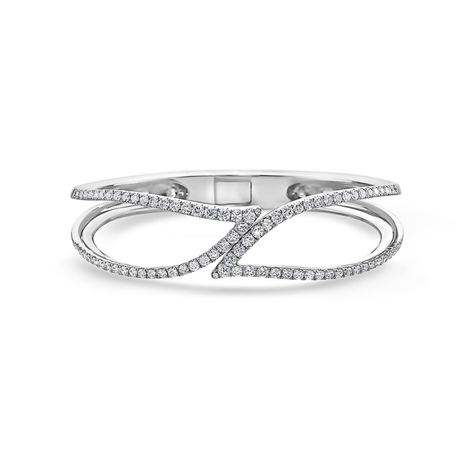 Charles Krypell Precious Pastel Leaf Diamond Bangle Bracelet-5_9378_WD-210000309060-at Schiffman's Jewelers